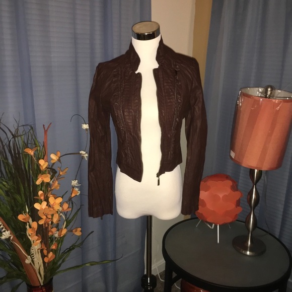 Forever 21 | Ruffle Leatherette Jacket​ - Picture 2 of 5